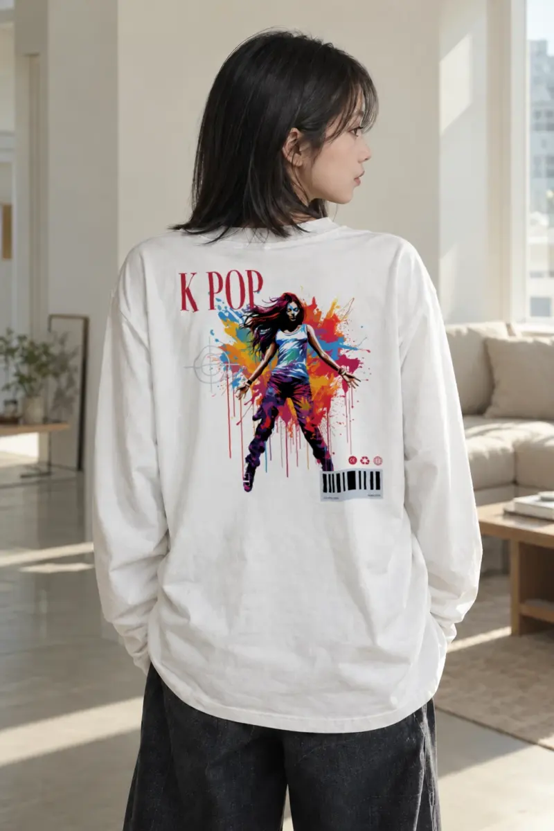 "K Pop Dance Splash" Unisex Longsleeve T-shirt | Gildan 2400