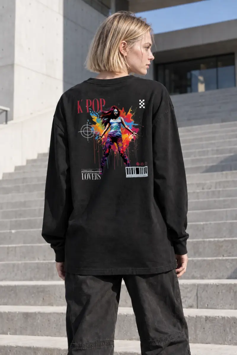 “K Pop Dance Splash” Unisex Longsleeve T-shirt | Gildan 2400