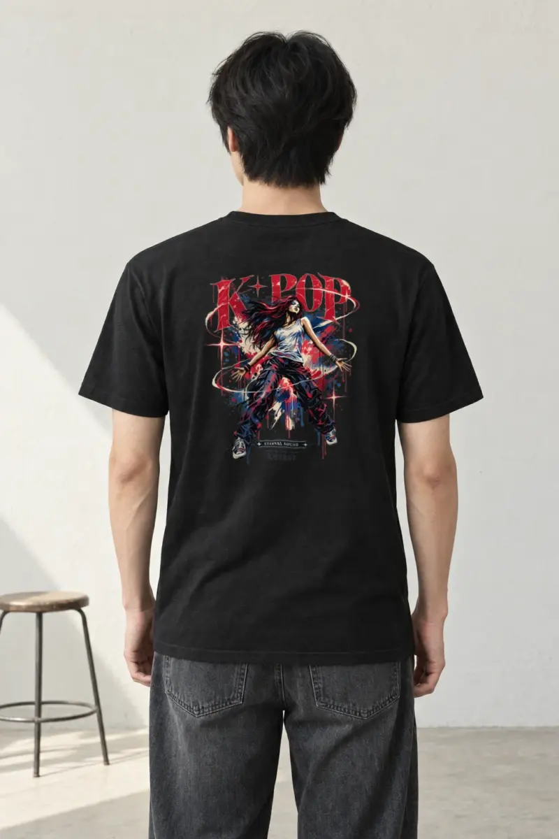 "K-Pop Eternal Sound" Heavyweight Unisex Crewneck T-shirt