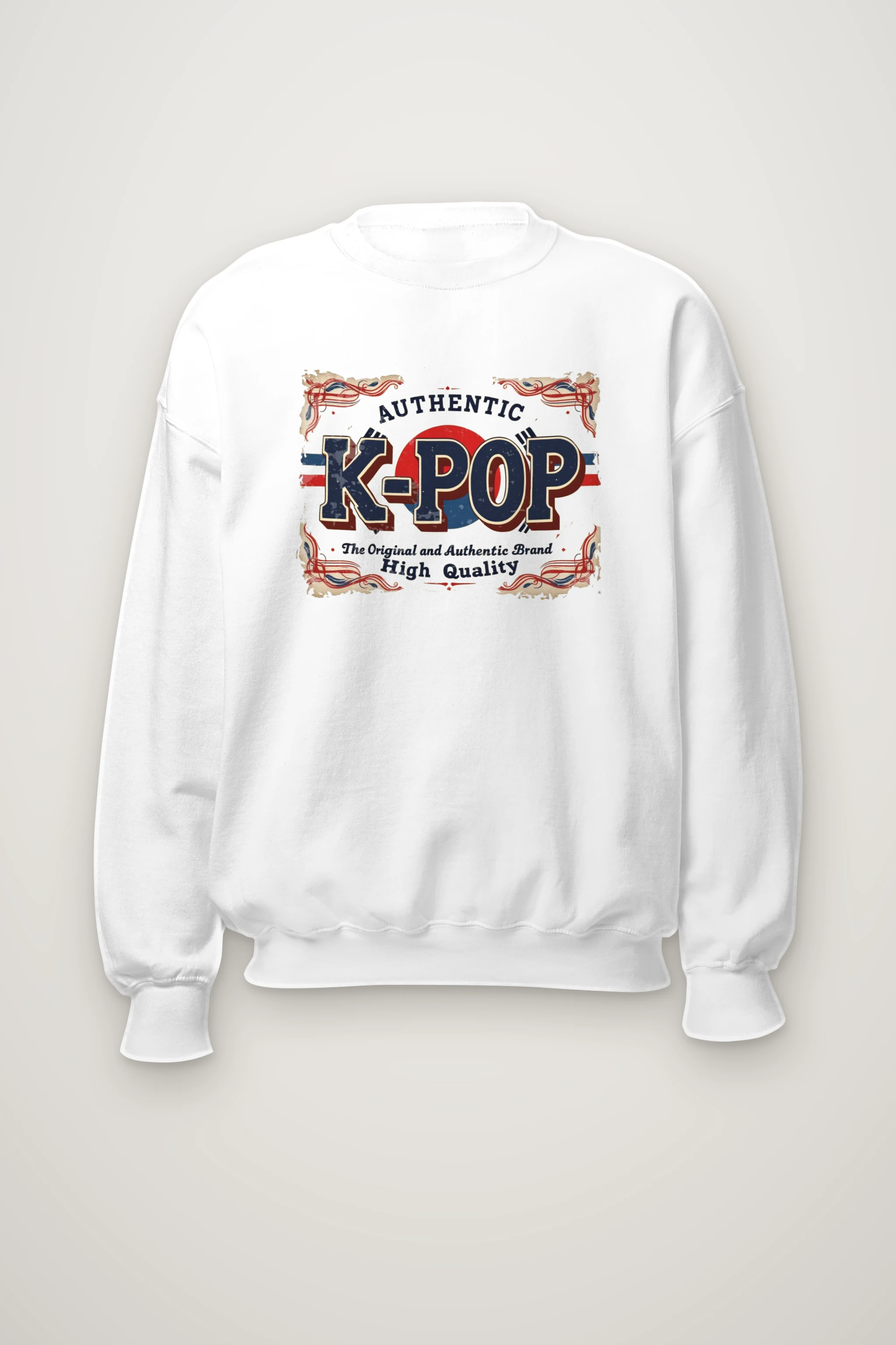 "K-Pop Heritage Label" Heavy Blend Unisex Crewneck Sweatshirt