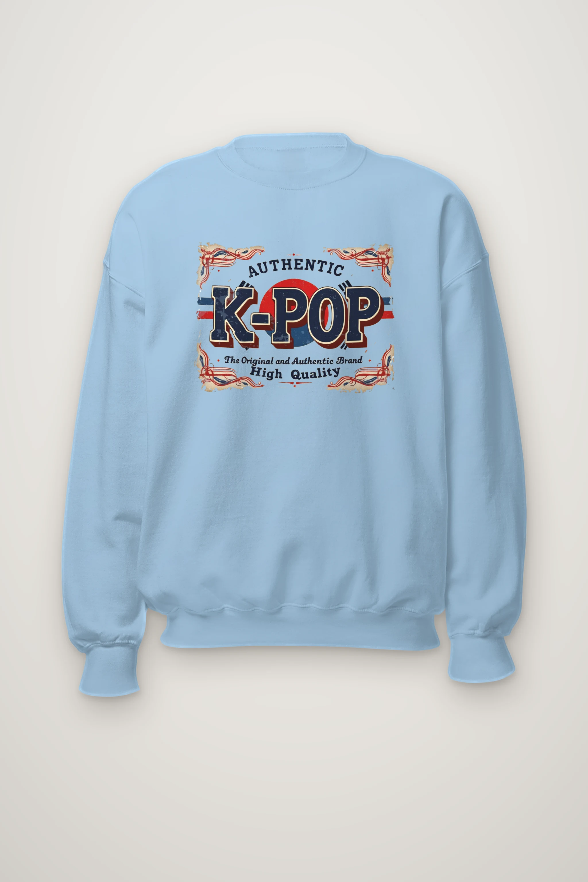 "K-Pop Heritage Label" Heavy Blend Unisex Crewneck Sweatshirt