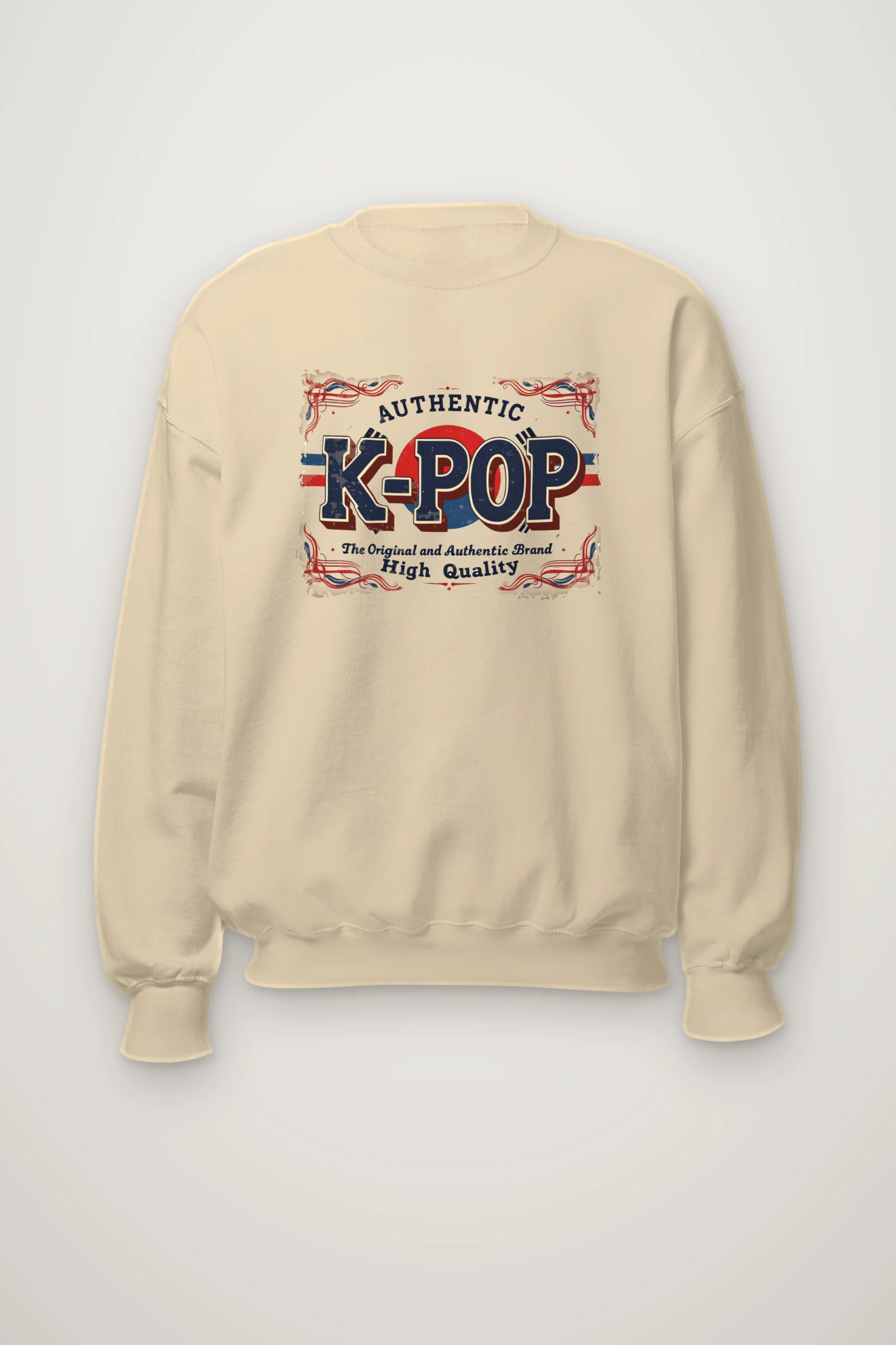 "K-Pop Heritage Label" Heavy Blend Unisex Crewneck Sweatshirt