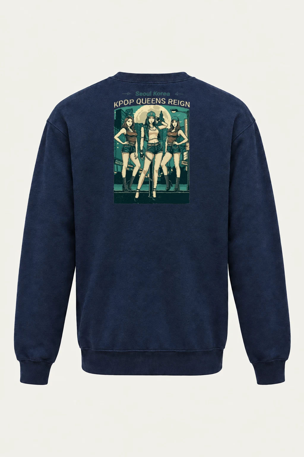 "K-Pop Queens Reign" Heavy Blend Unisex Crewneck Sweatshirt | Gildan 18000