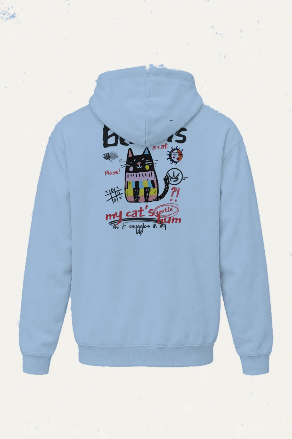 "Karma Is a Cat" Heavy Blend Unisex Pullover Hoodie | Gildan 18500