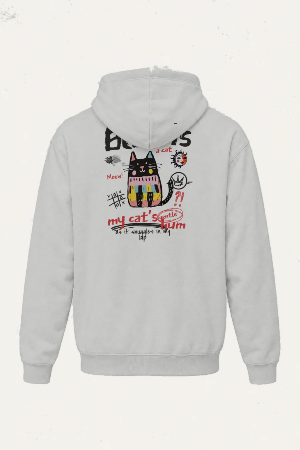 "Karma Is a Cat" Heavy Blend Unisex Pullover Hoodie | Gildan 18500
