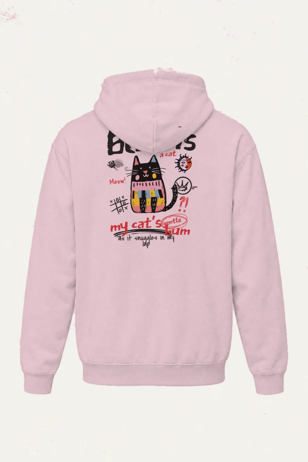 "Karma Is a Cat" Heavy Blend Unisex Pullover Hoodie | Gildan 18500