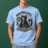"Purring With Joy" Heavyweight Unisex Crewneck T-shirt | Gildan 5000