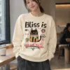 "Karma Is A Cat" Unisex Sponge Fleece Crewneck Sweatshirt | Bella + Canvas 3901