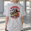 "Keep Faith Baseball" Heavyweight Unisex Crewneck T-shirt | Gildan 5000