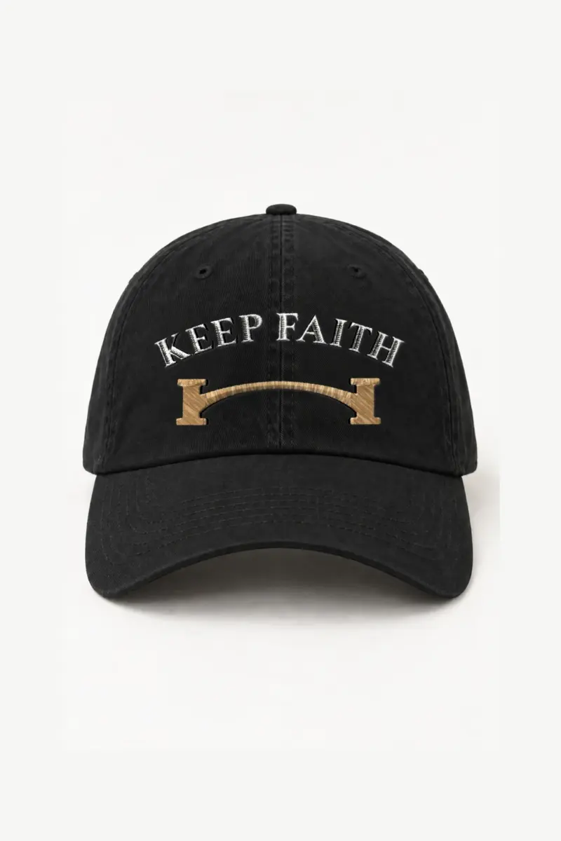 “Keep Faith Bridge” Classic Dad Hat · Embroidered | Yupoong 6245CM