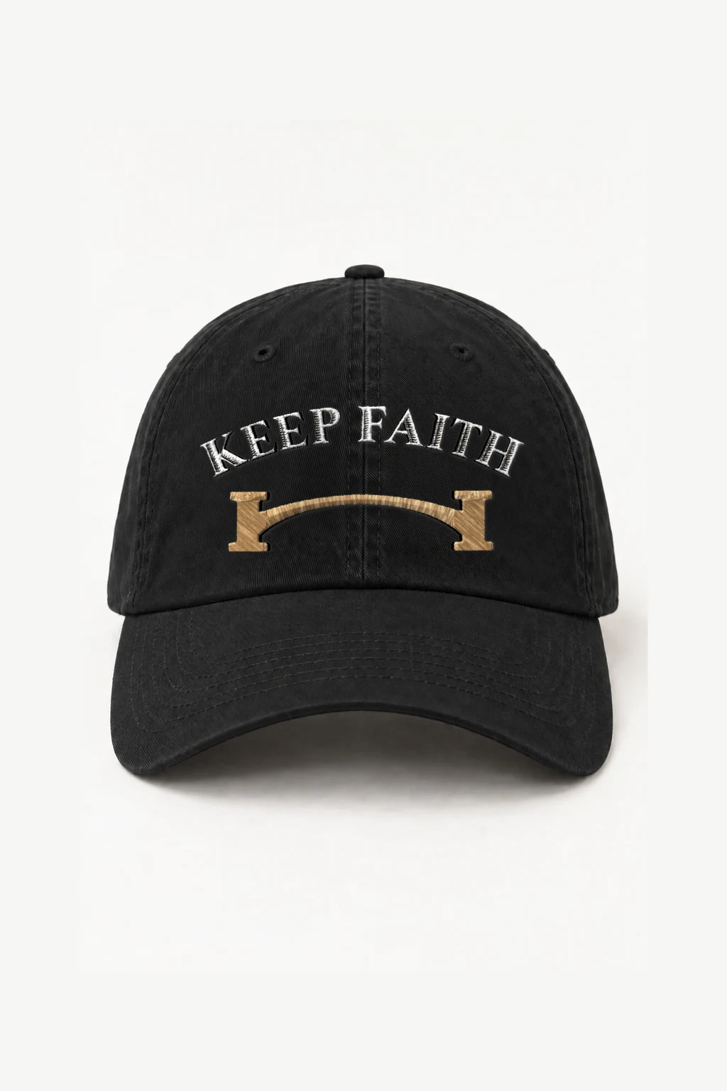 "Keep Faith Bridge" Classic Dad Hat · Embroidered | Yupoong 6245CM