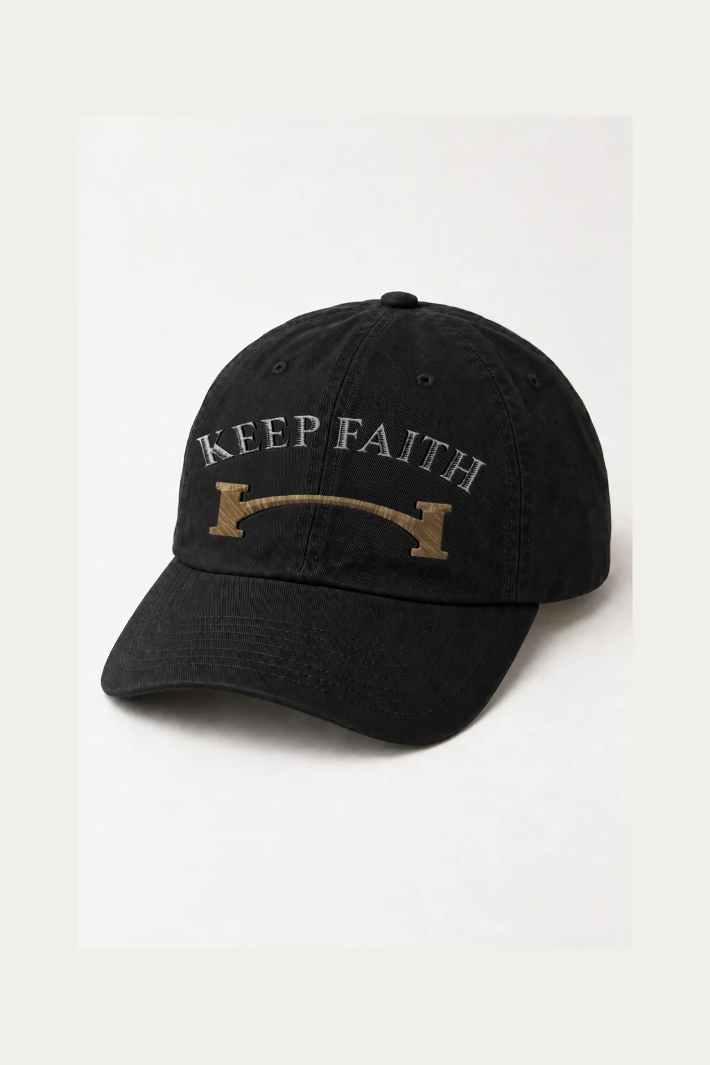 "Keep Faith Bridge" Classic Dad Hat · Embroidered | Yupoong 6245CM