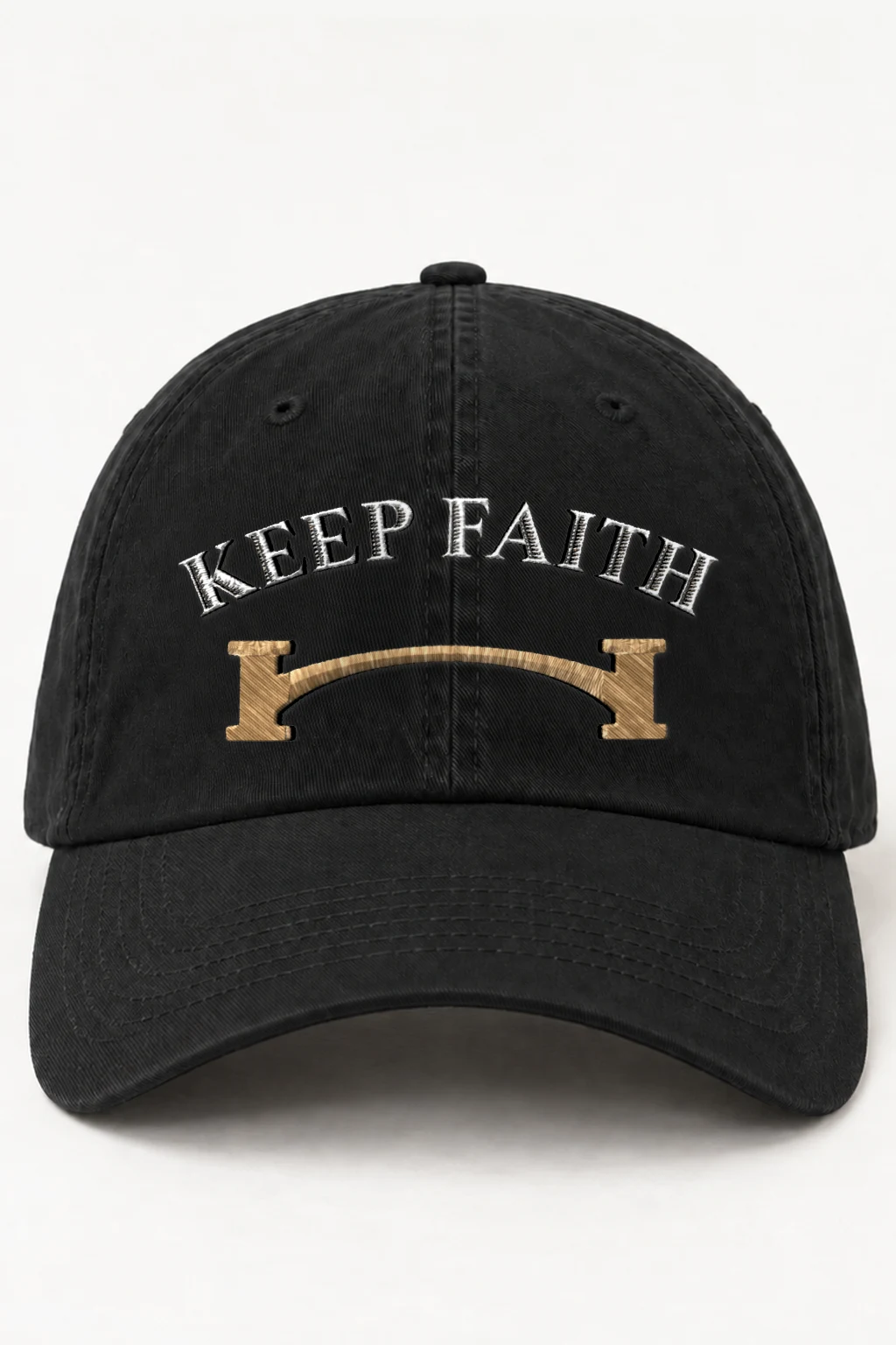 "Keep Faith Bridge" Classic Dad Hat · Embroidered | Yupoong 6245CM
