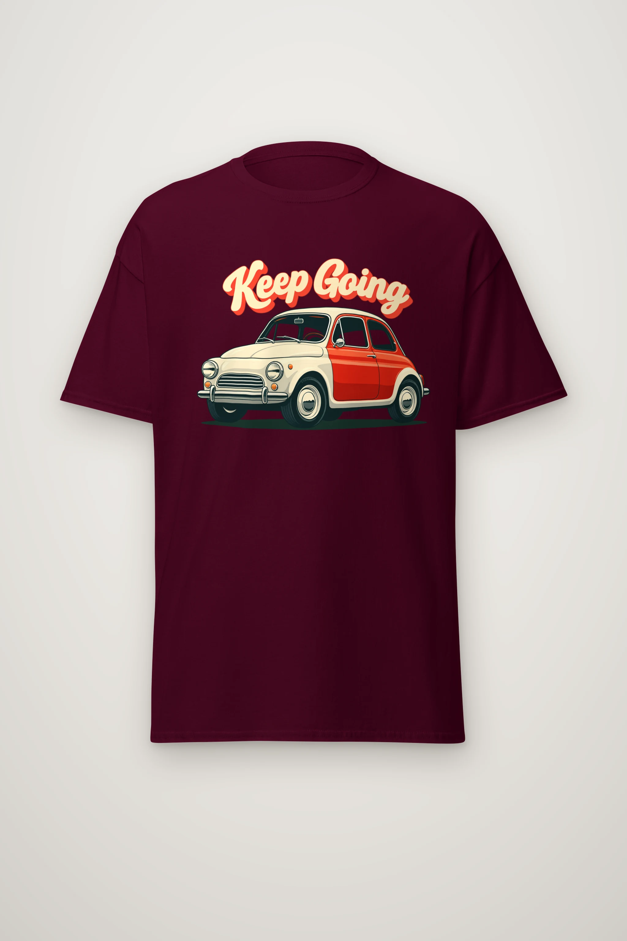 "Keep Going Car" Heavyweight Unisex Crewneck T-shirt