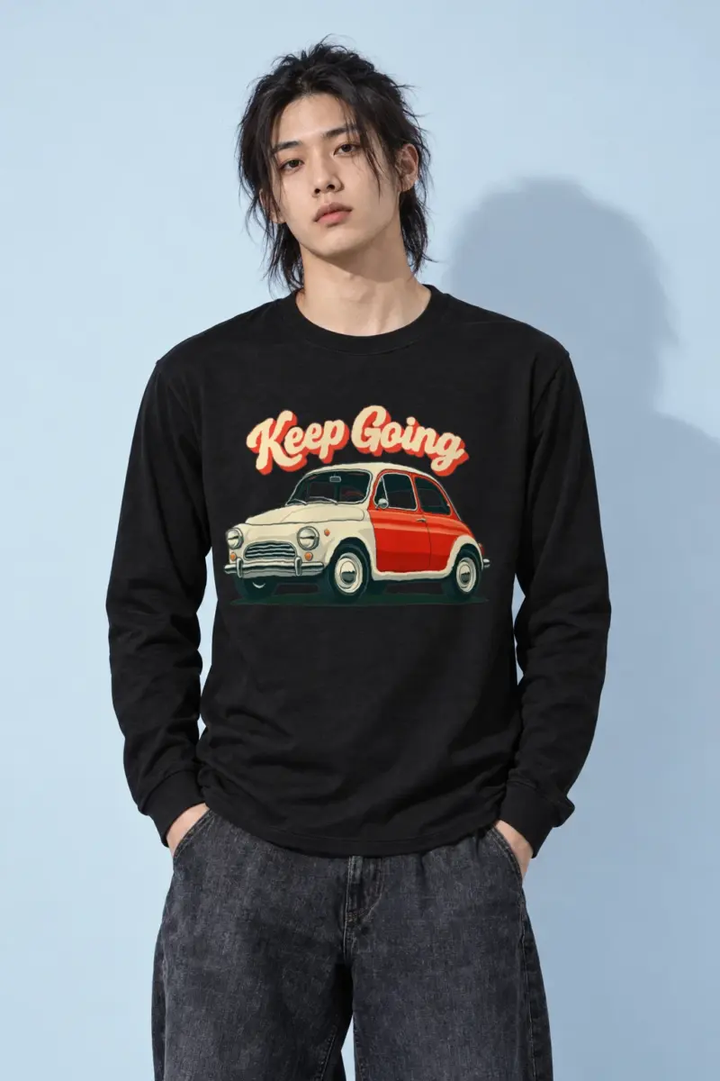 "Keep Going Car" Unisex Longsleeve T-shirt | Gildan 2400