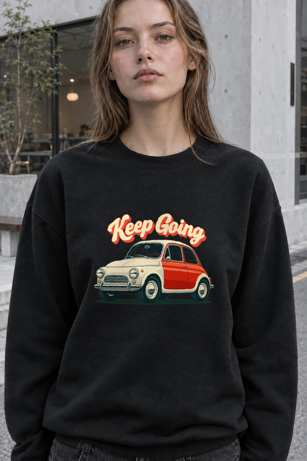 "Keep Going" Heavy Blend Unisex Crewneck Sweatshirt | Gildan 18000