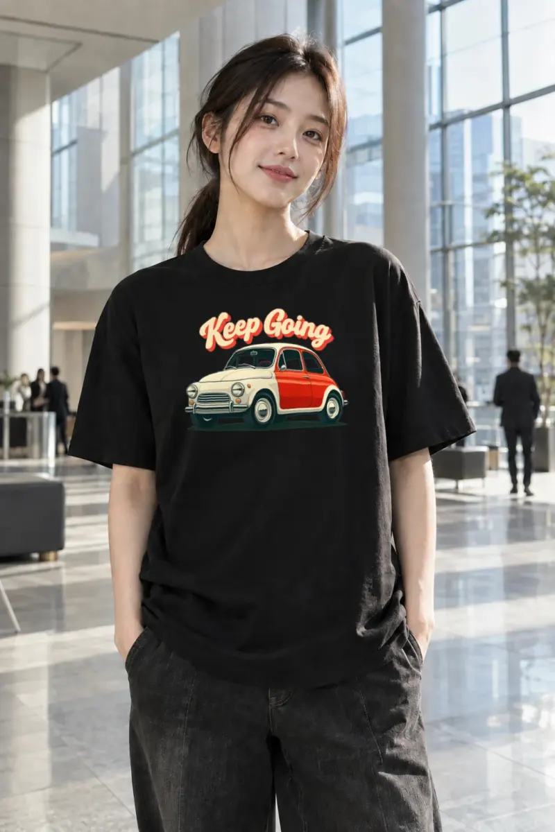 "Keep Going" Heavyweight Unisex Crewneck T-shirt | Gildan 5000