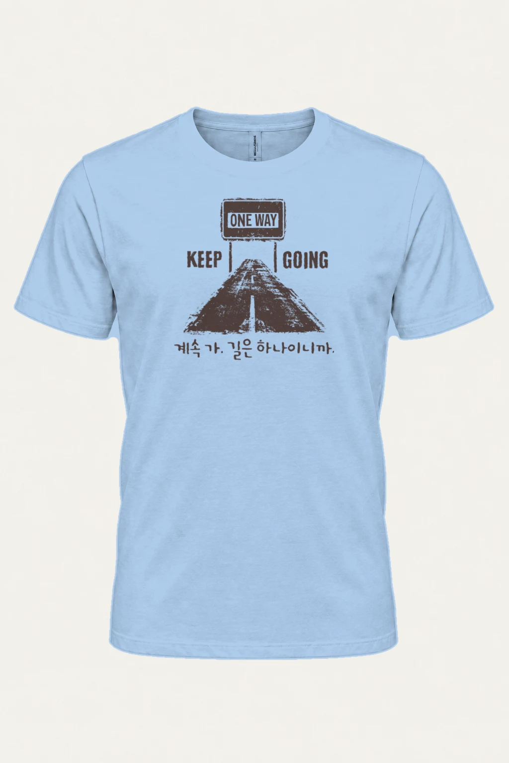"Keep Going" Heavyweight Unisex Crewneck T-shirt | Gildan 5000