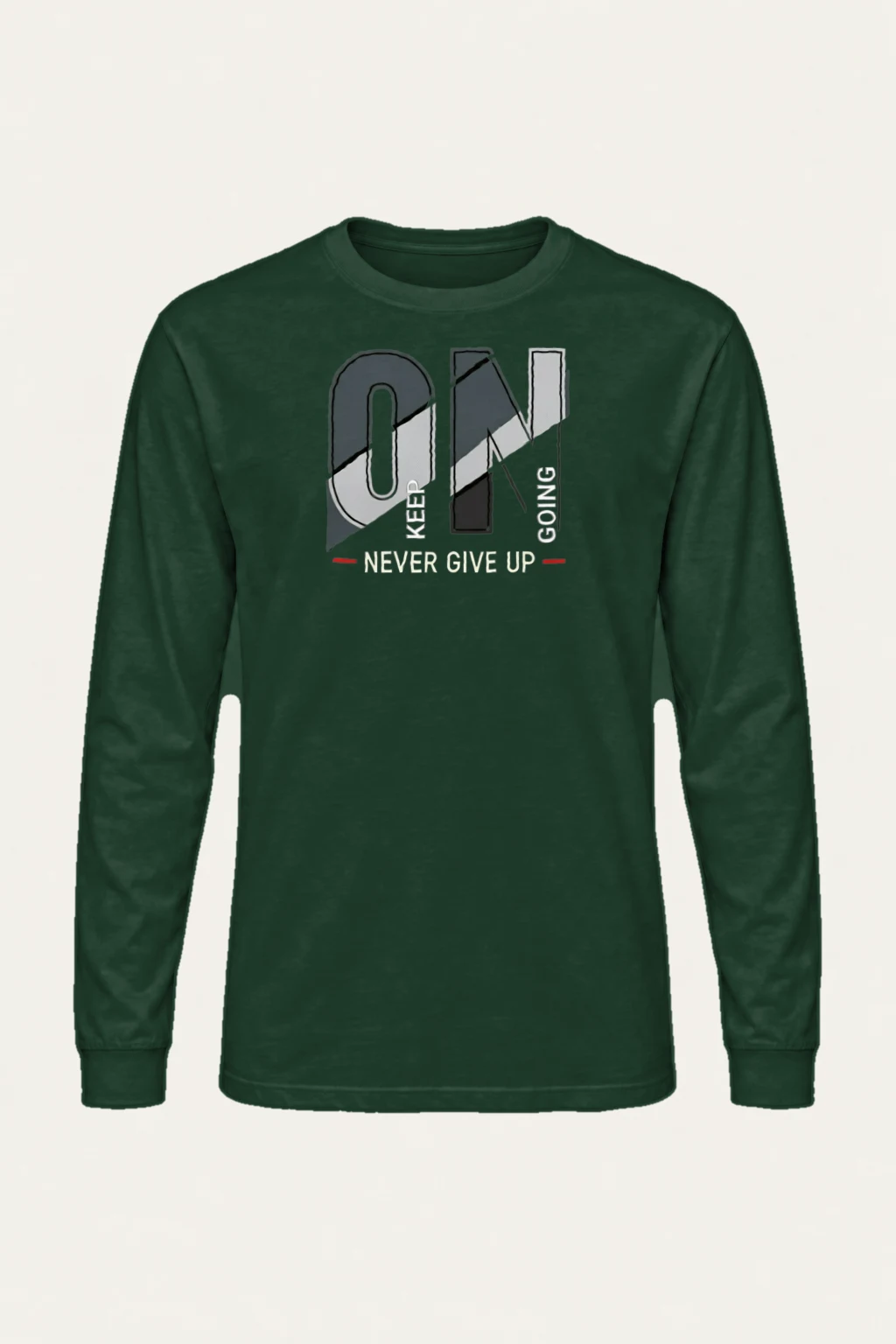 "Keep Going Never Give Up" Unisex Longsleeve T-shirt | Gildan 2400