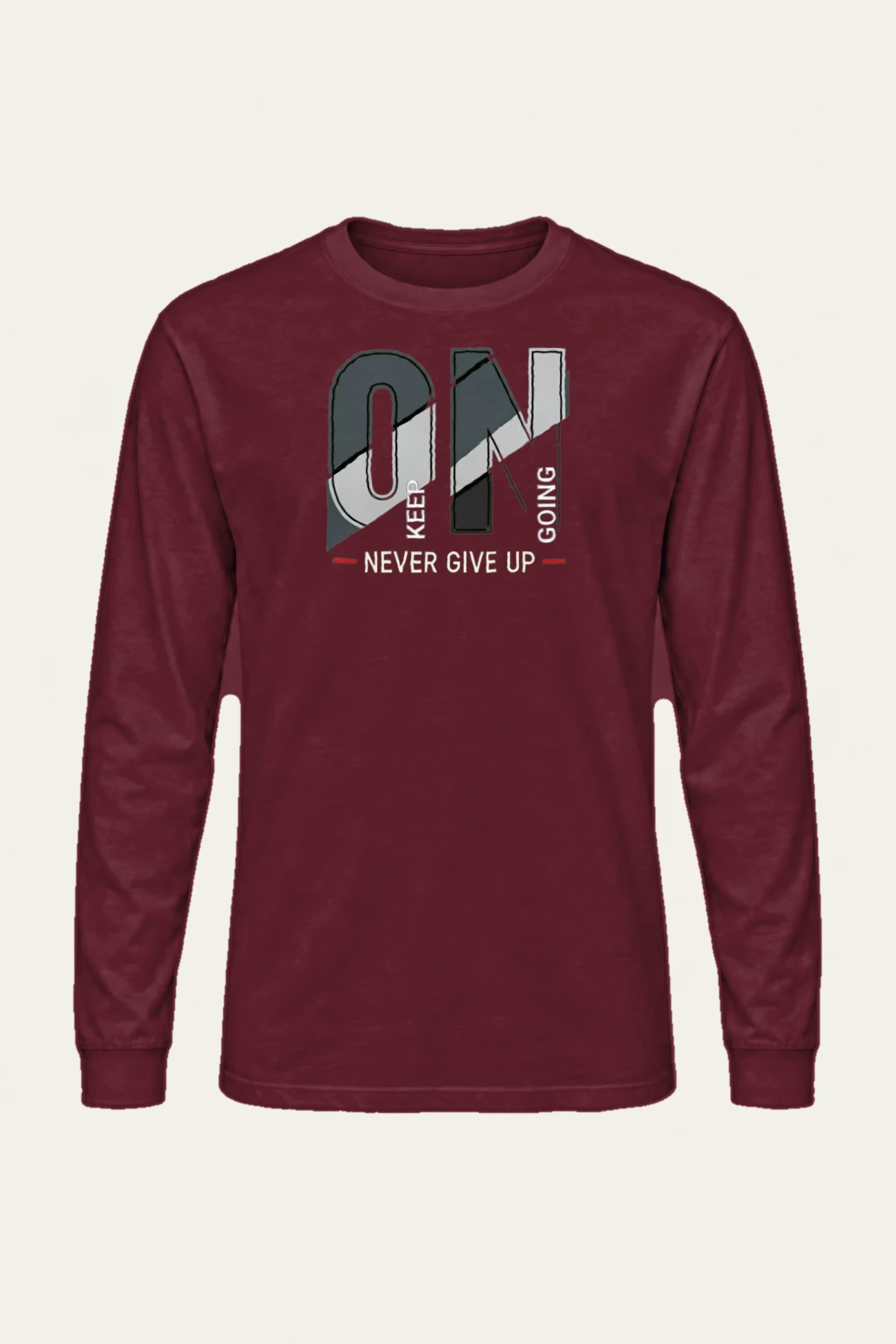 "Keep Going Never Give Up" Unisex Longsleeve T-shirt | Gildan 2400
