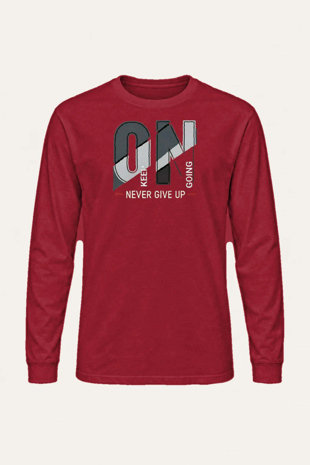"Keep Going Never Give Up" Unisex Longsleeve T-shirt | Gildan 2400