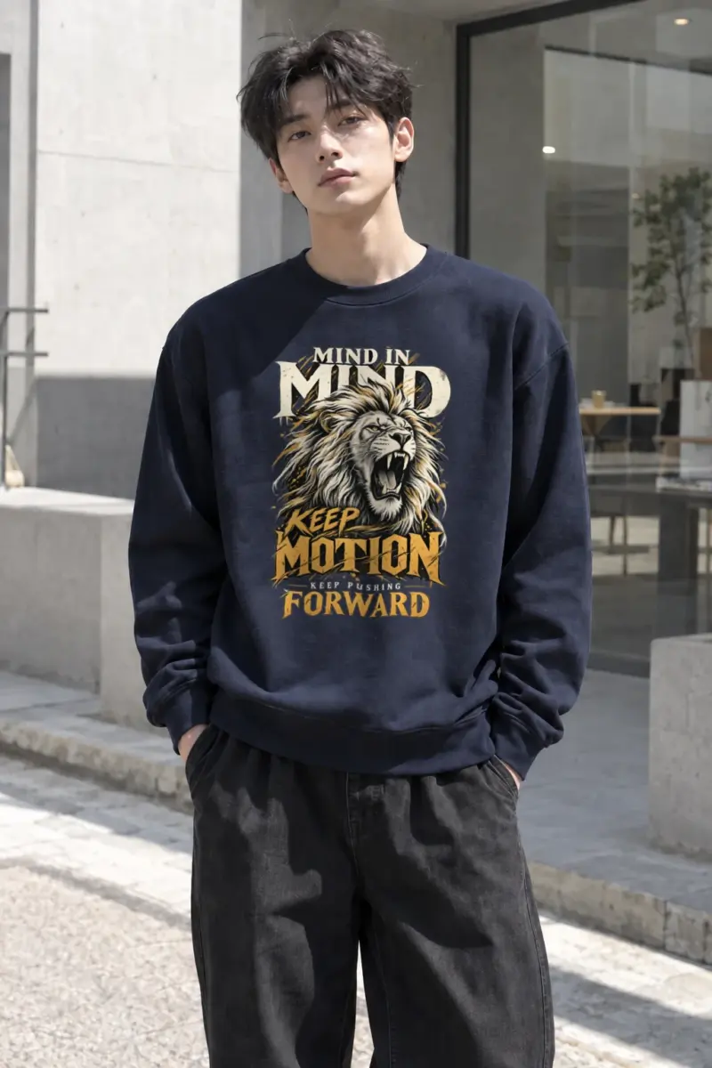 "Keep Pushing Forward" Heavy Blend Unisex Crewneck Sweatshirt | Gildan 18000