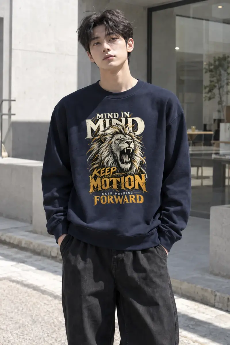 "Keep Pushing Forward" Heavy Blend Unisex Crewneck Sweatshirt | Gildan 18000