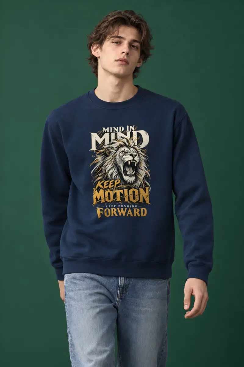 "Keep Pushing Forward" Heavy Blend Unisex Crewneck Sweatshirt