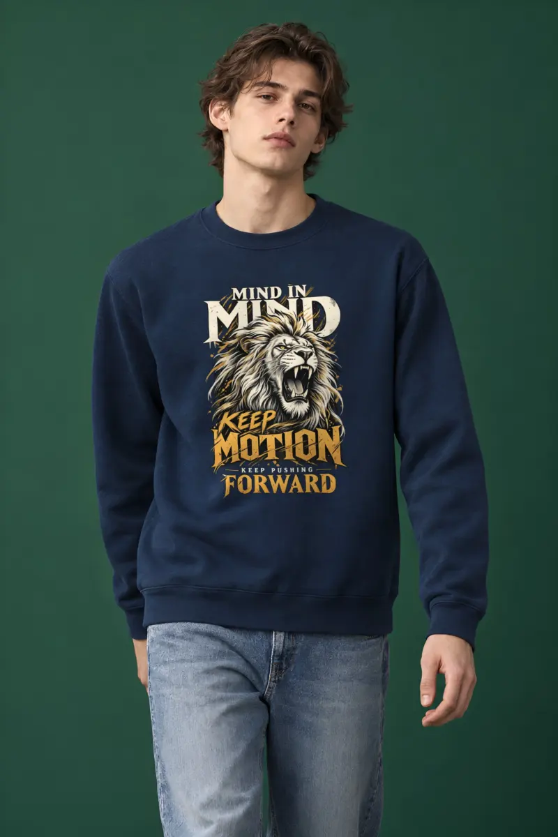 "Keep Pushing Forward" Heavy Blend Unisex Crewneck Sweatshirt