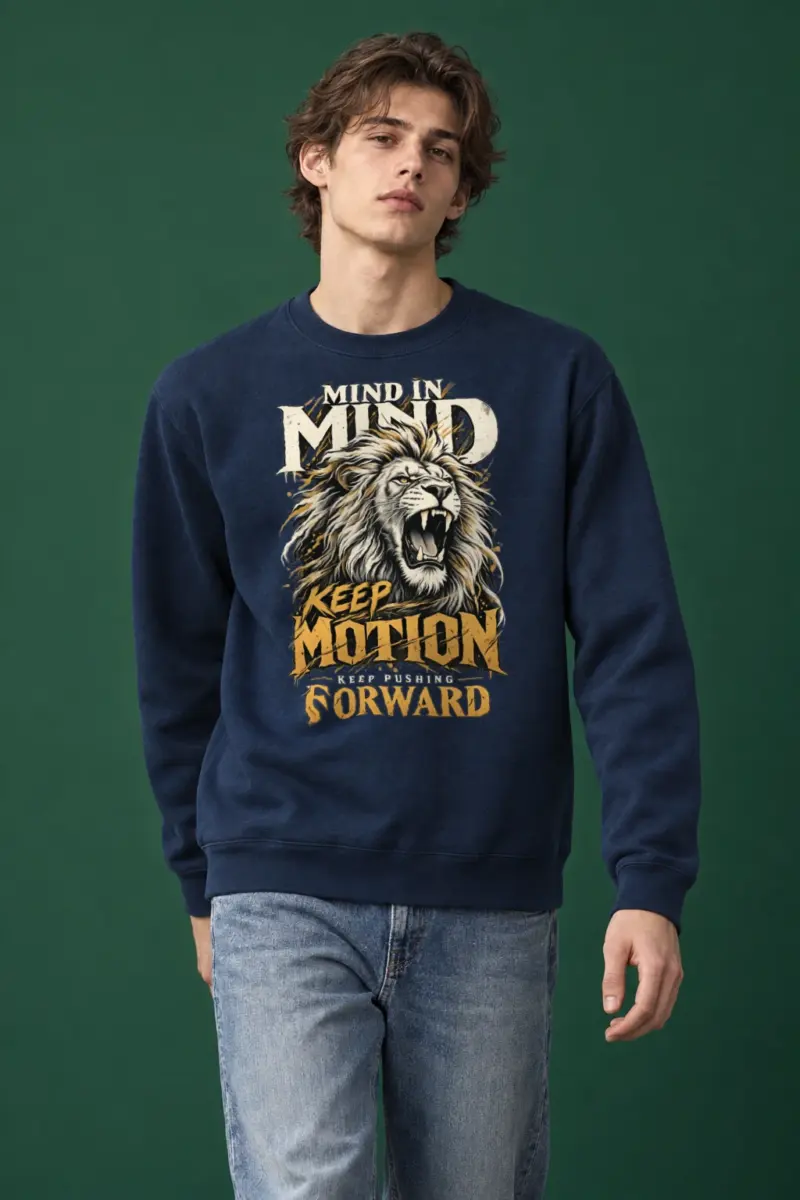 "Keep Pushing Forward" Heavy Blend Unisex Crewneck Sweatshirt | Gildan 18000