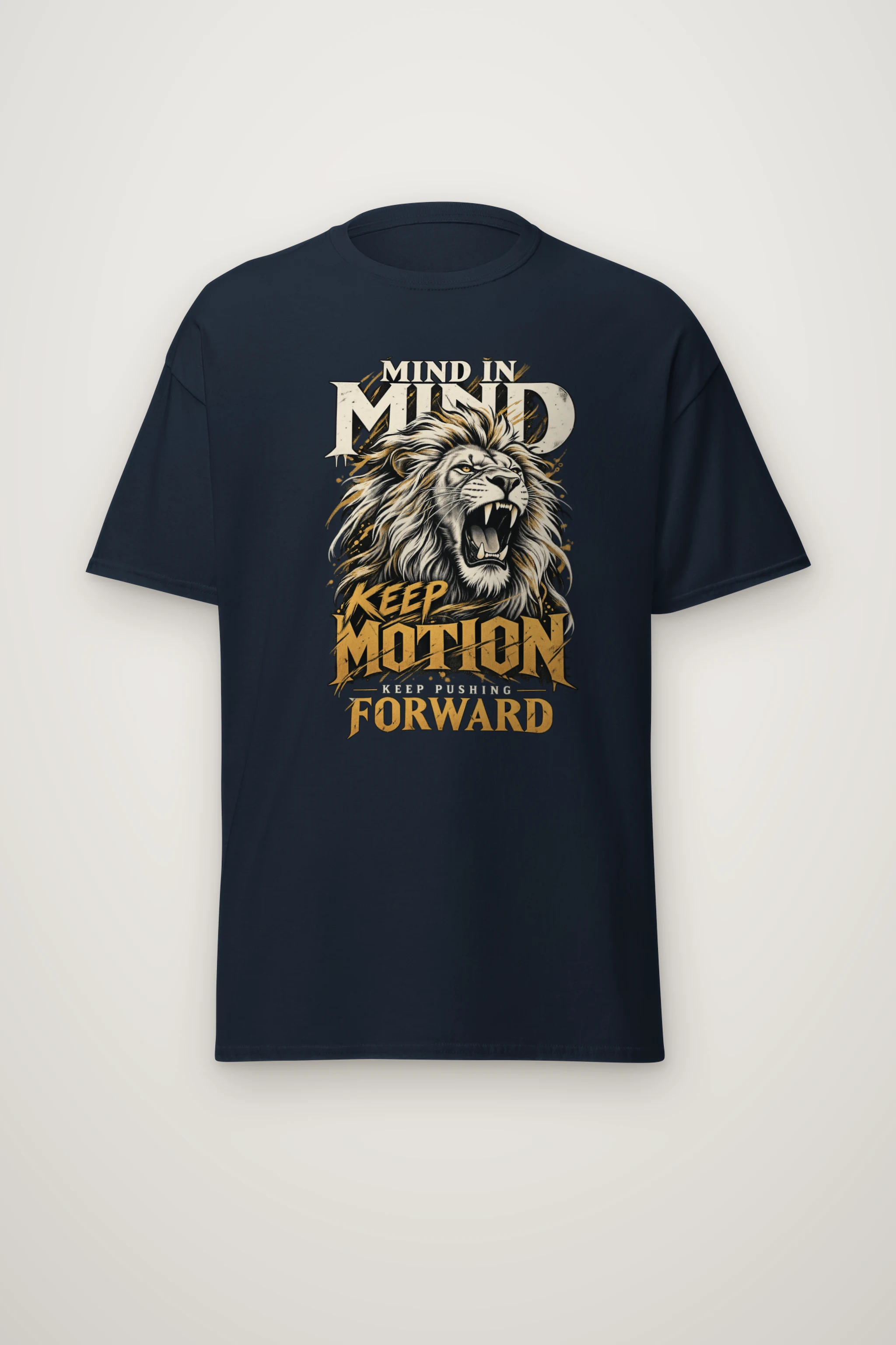 "Keep Pushing Forward" Heavyweight Unisex Crewneck T-shirt
