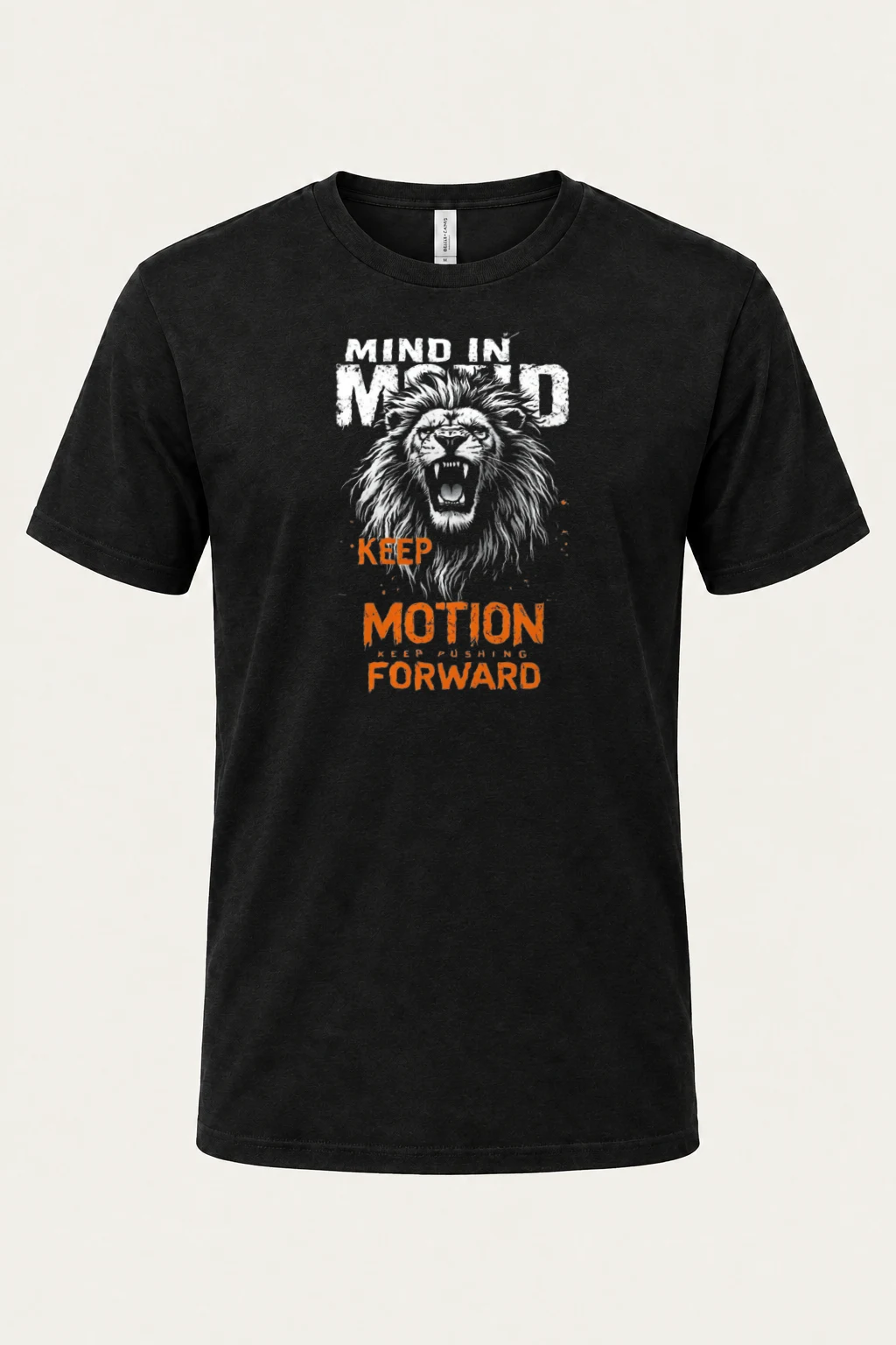 "Keep Pushing Forward" Heavyweight Unisex Crewneck T-shirt | Gildan 5000
