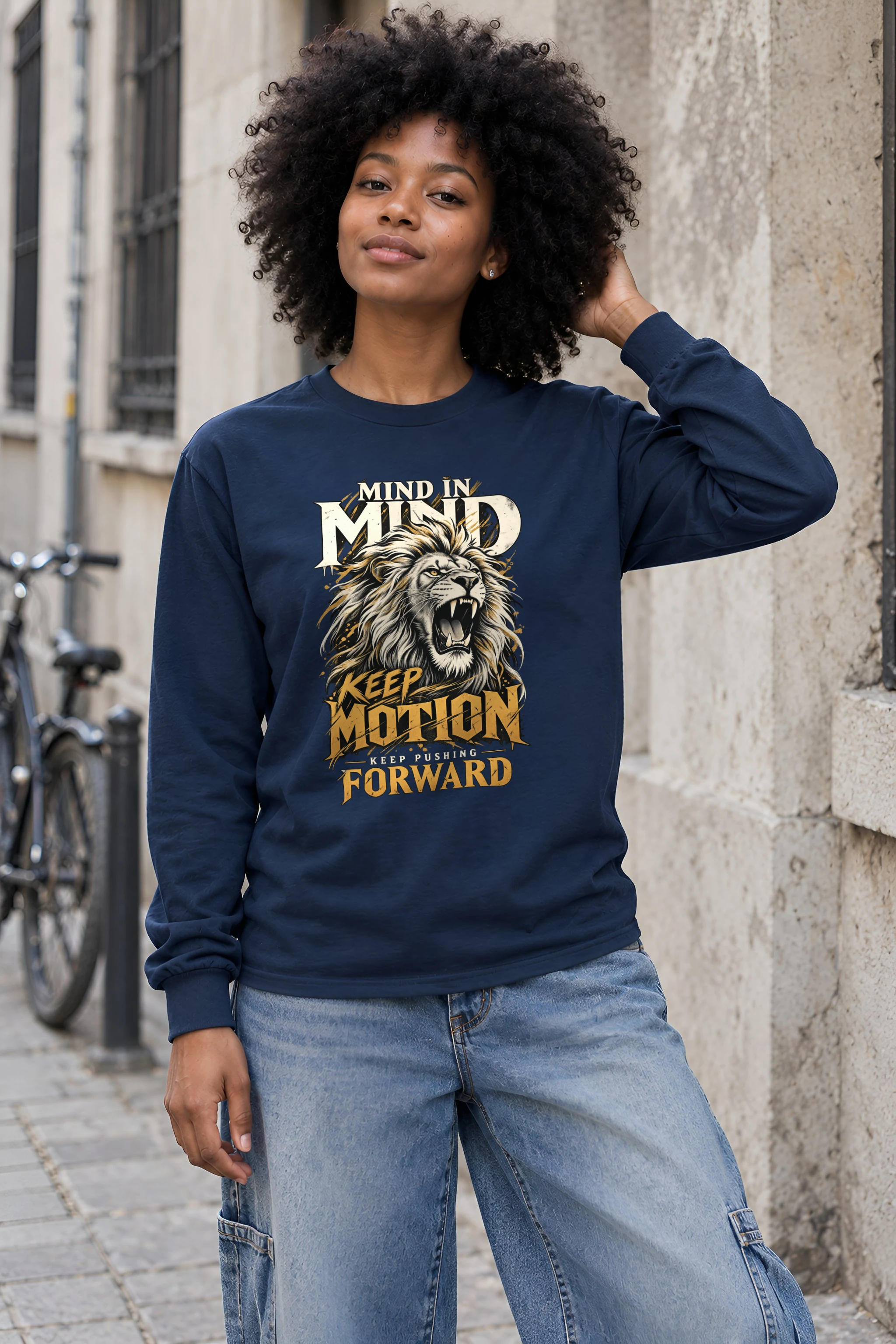 "Keep Pushing Forward" Unisex Longsleeve T-shirt
