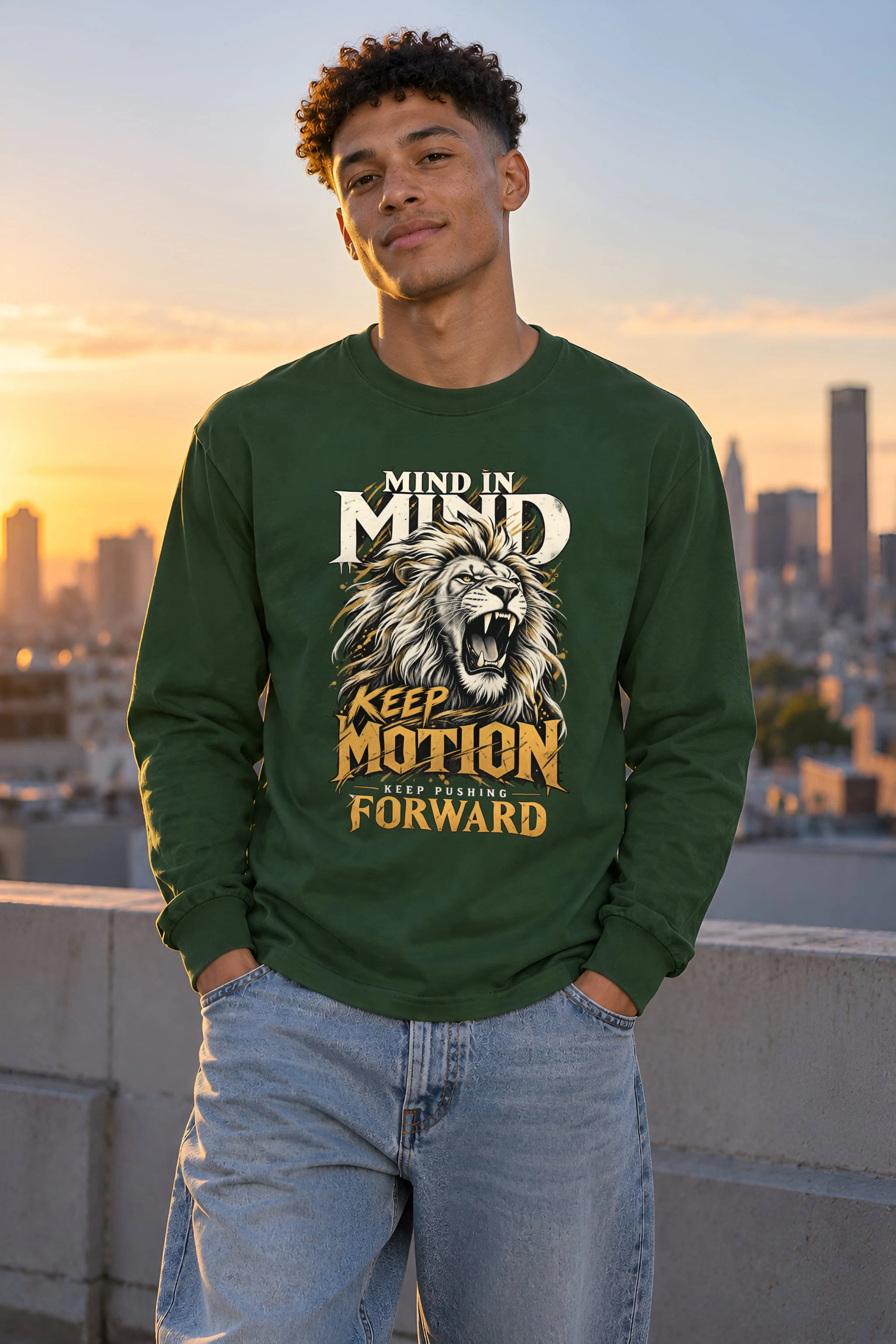 "Keep Pushing Forward" Unisex Longsleeve T-shirt