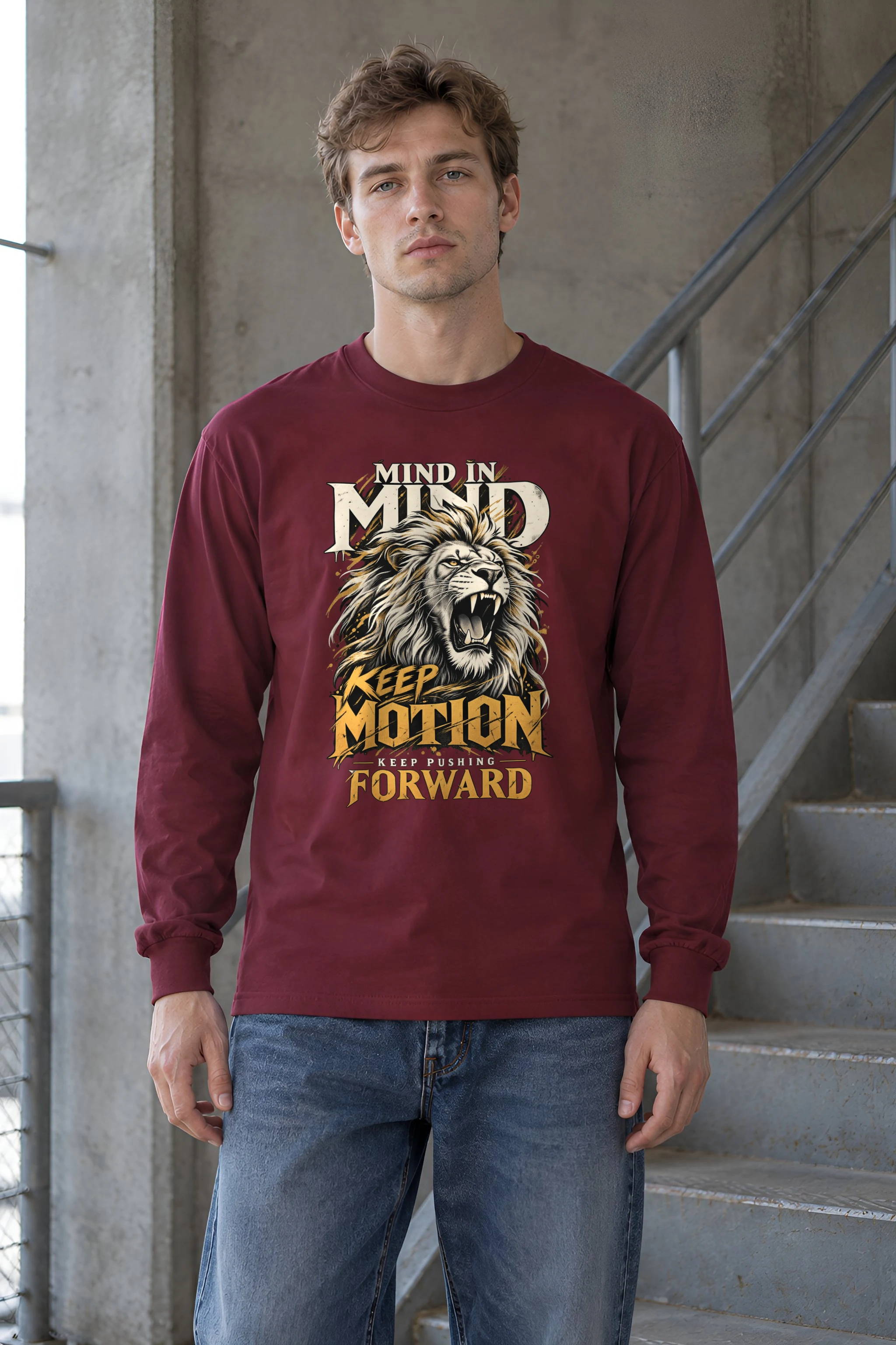 "Keep Pushing Forward" Unisex Longsleeve T-shirt
