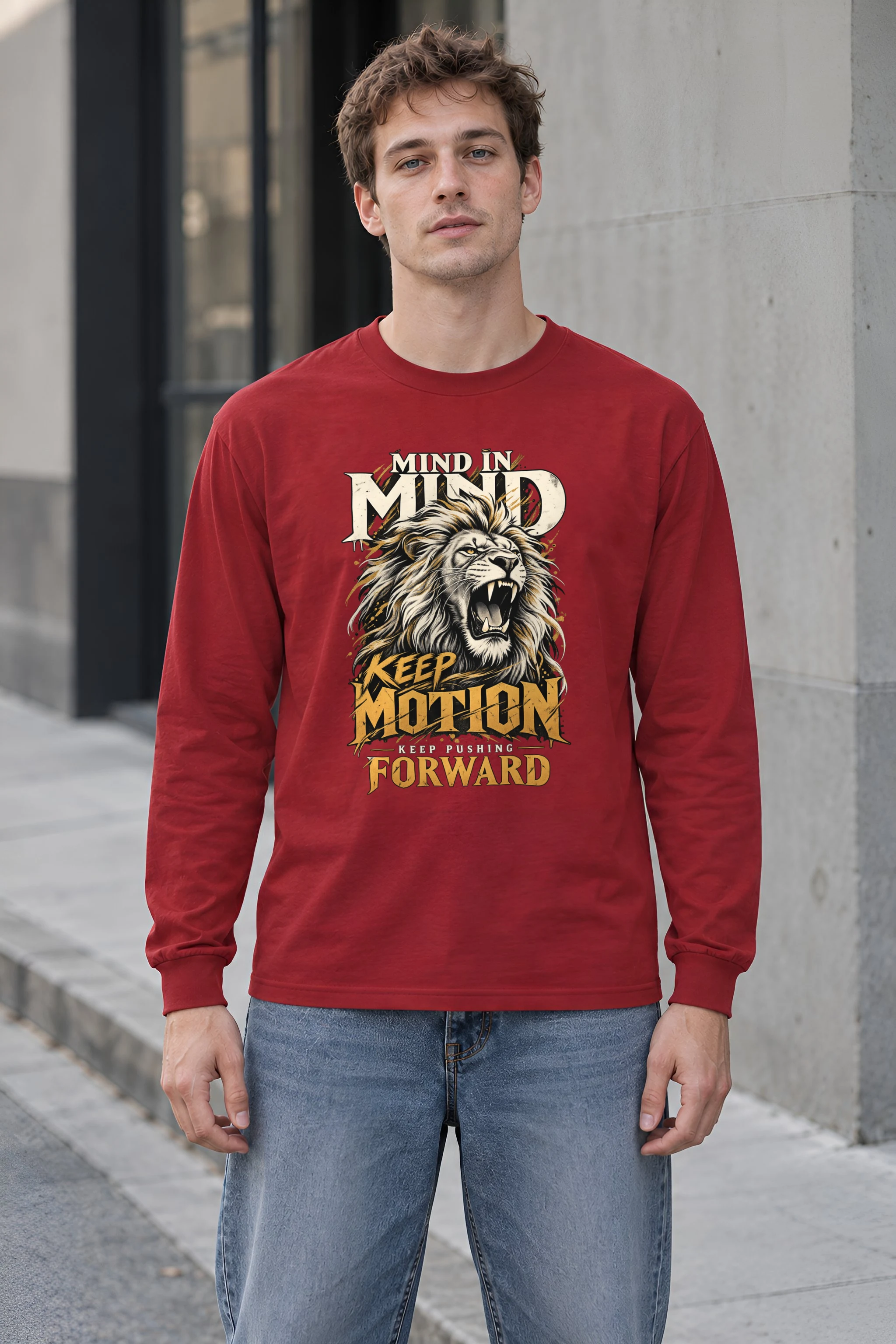 "Keep Pushing Forward" Unisex Longsleeve T-shirt