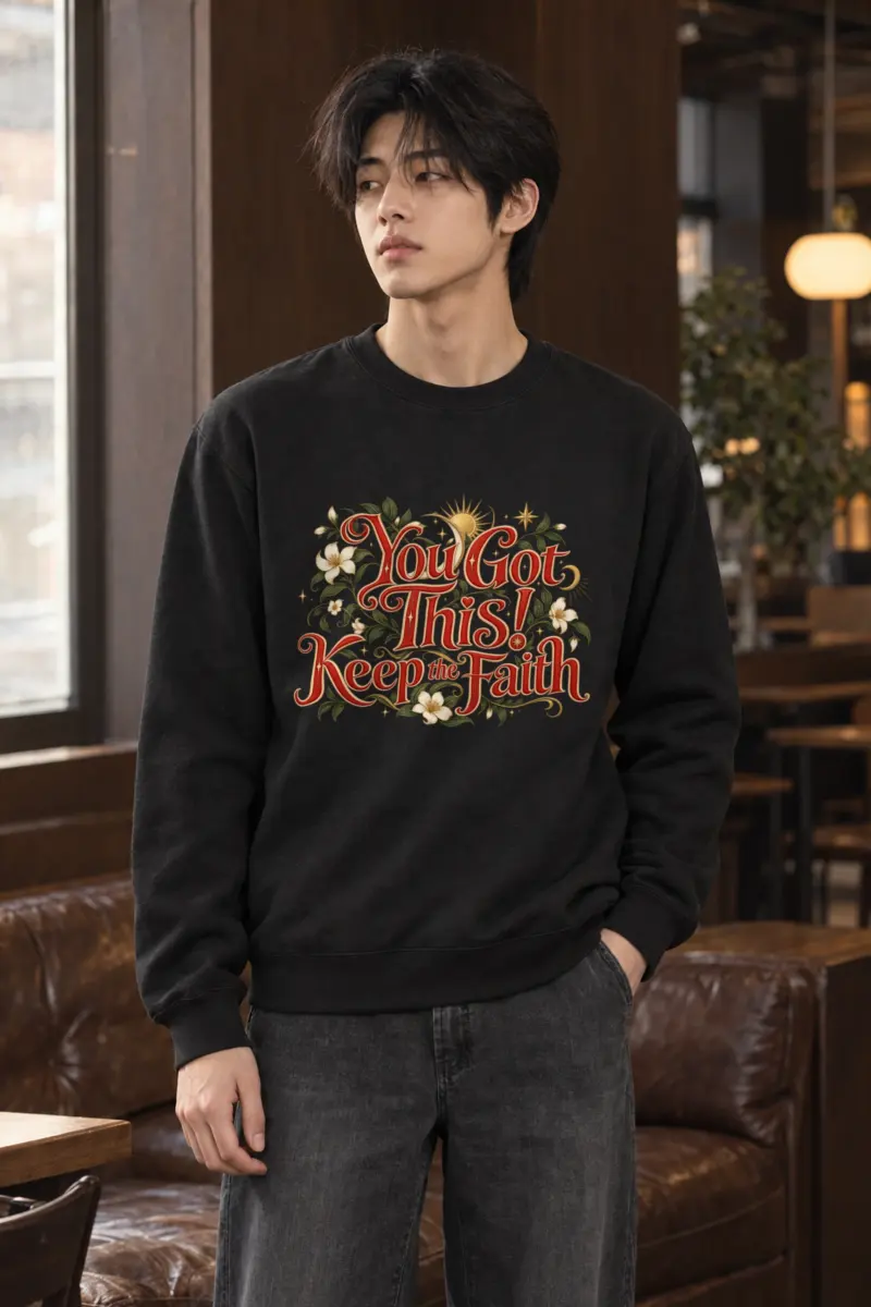 "Keep The Faith" Heavy Blend Unisex Crewneck Sweatshirt