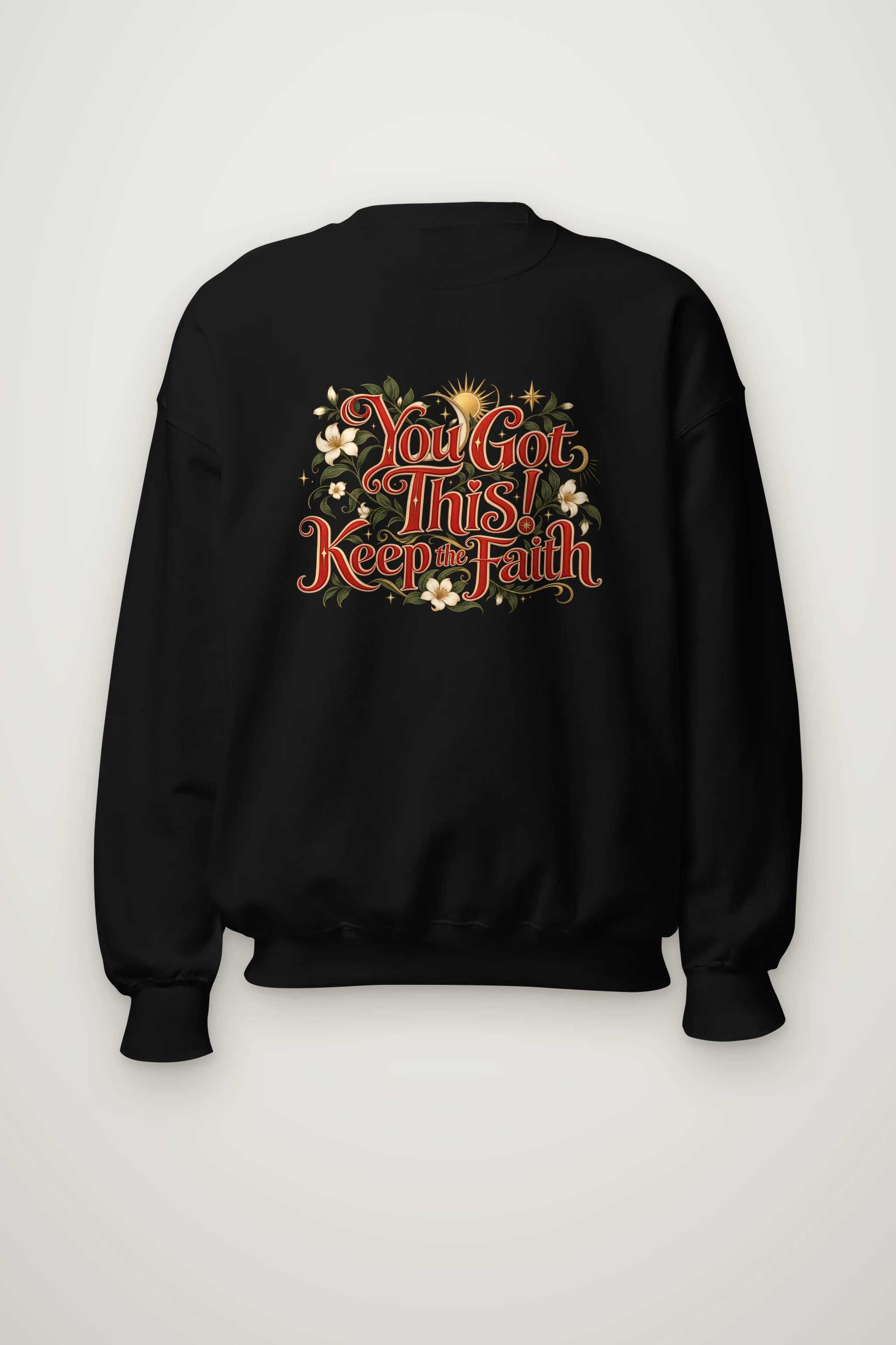 "Keep The Faith" Heavy Blend Unisex Crewneck Sweatshirt