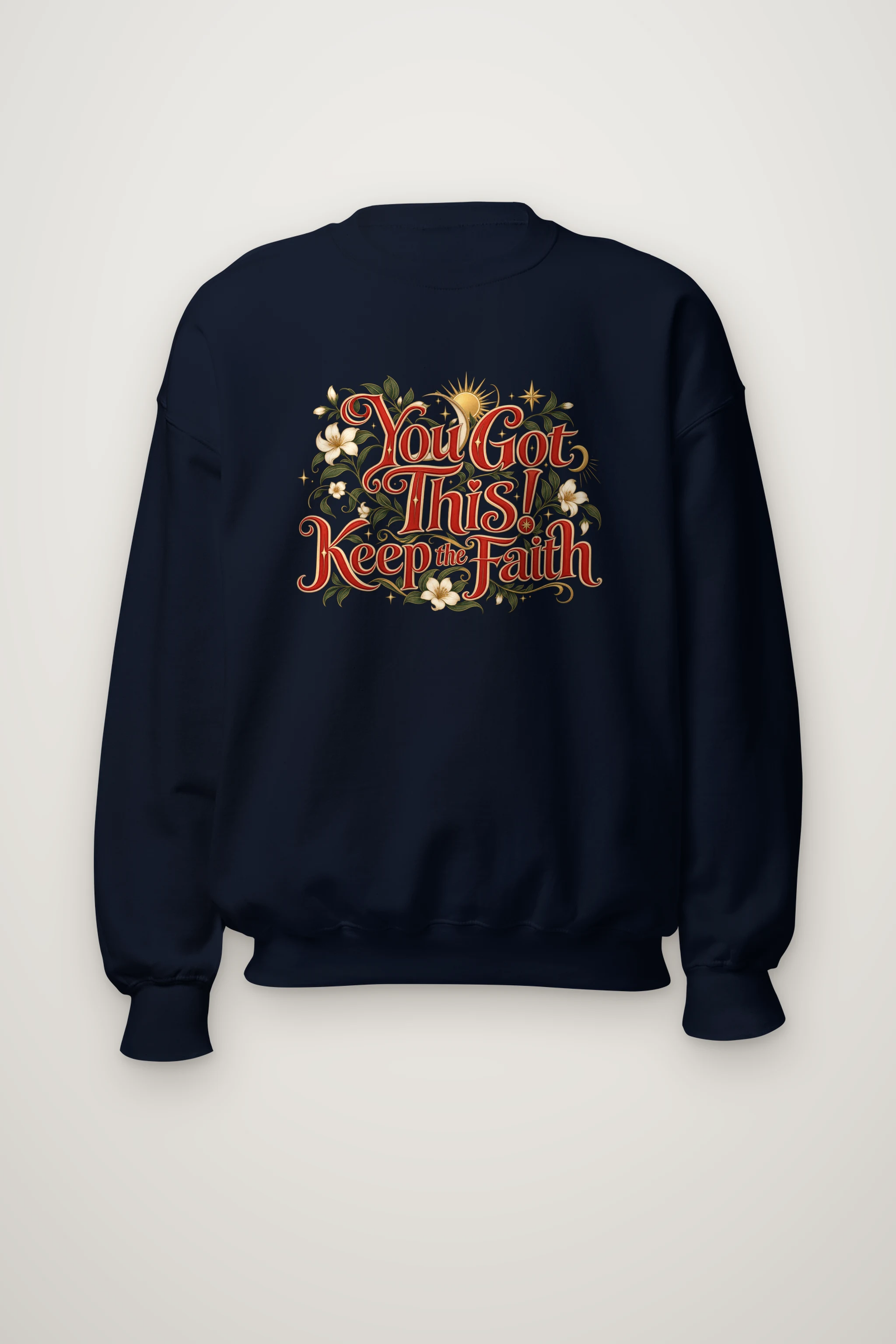 "Keep The Faith" Heavy Blend Unisex Crewneck Sweatshirt