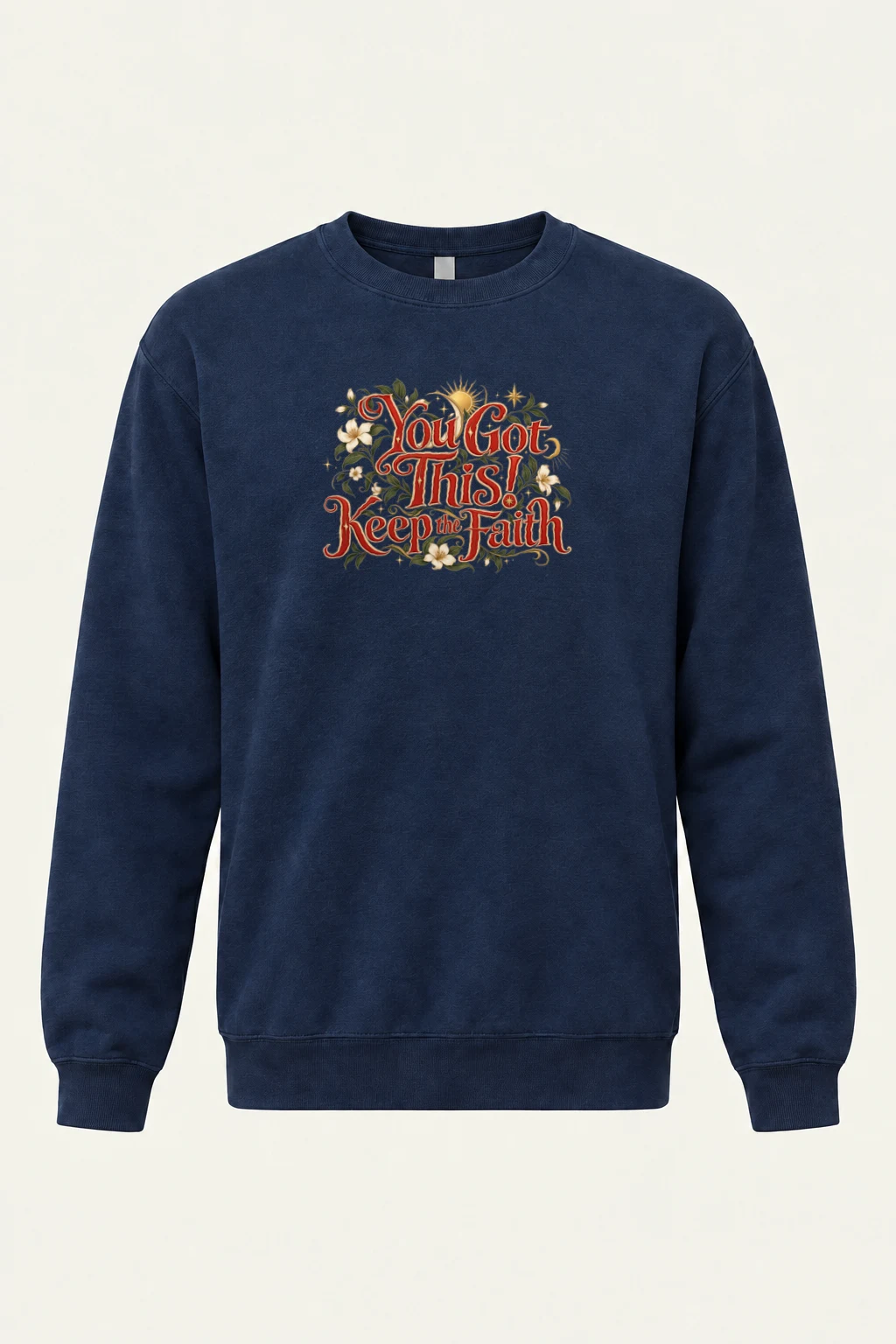 "Keep The Faith" Heavy Blend Unisex Crewneck Sweatshirt | Gildan 18000