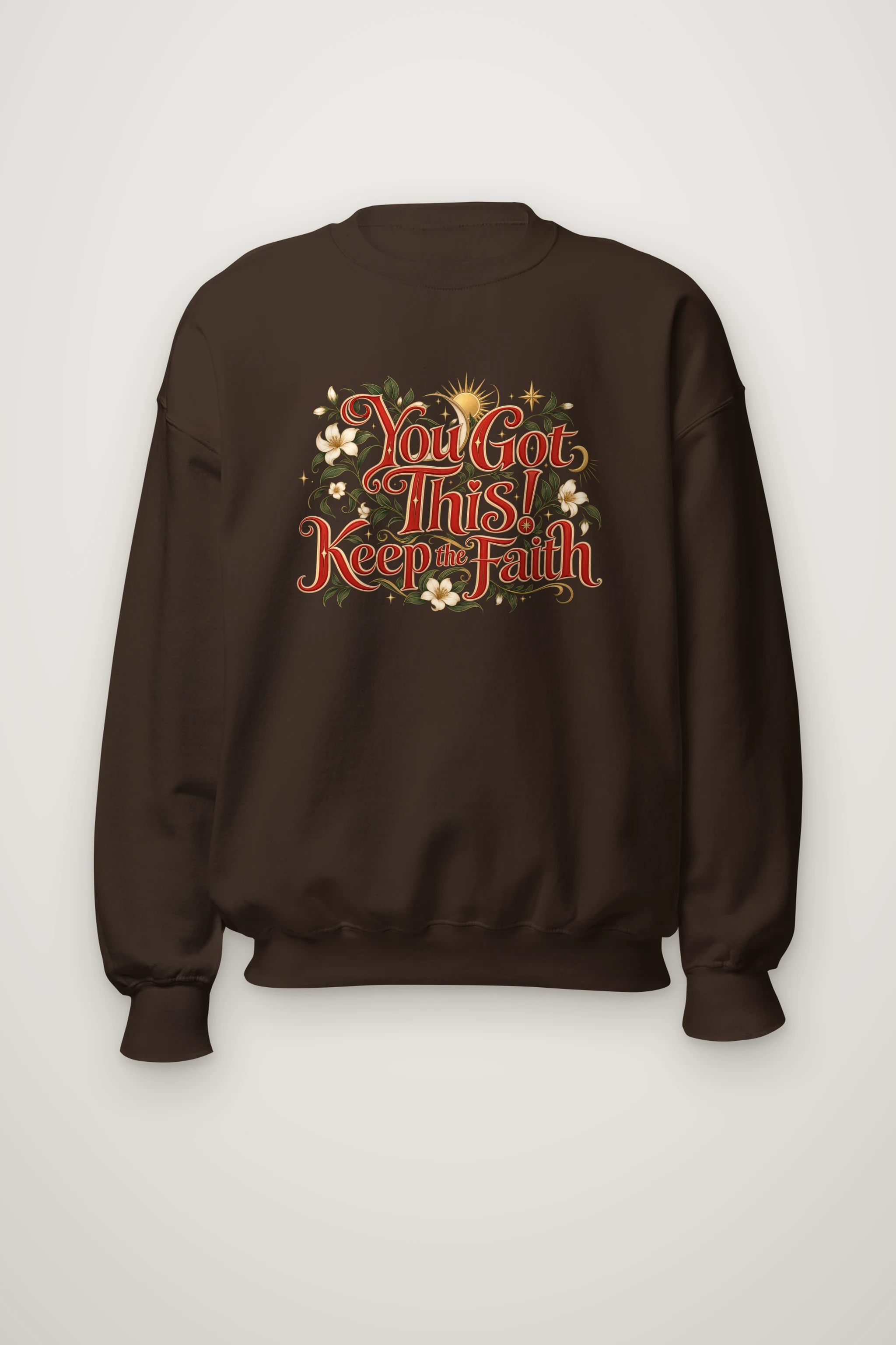 "Keep The Faith" Heavy Blend Unisex Crewneck Sweatshirt