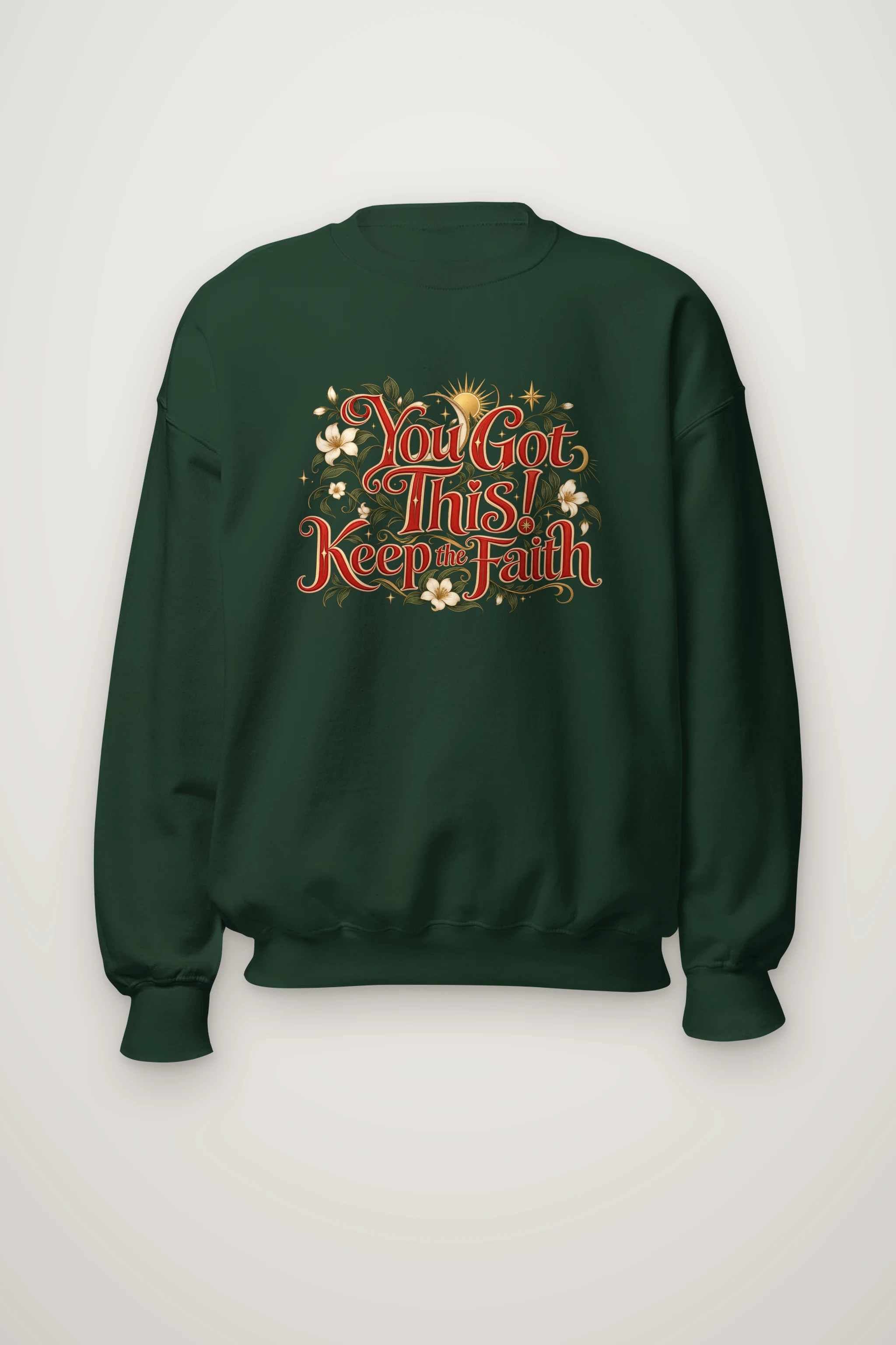 "Keep The Faith" Heavy Blend Unisex Crewneck Sweatshirt