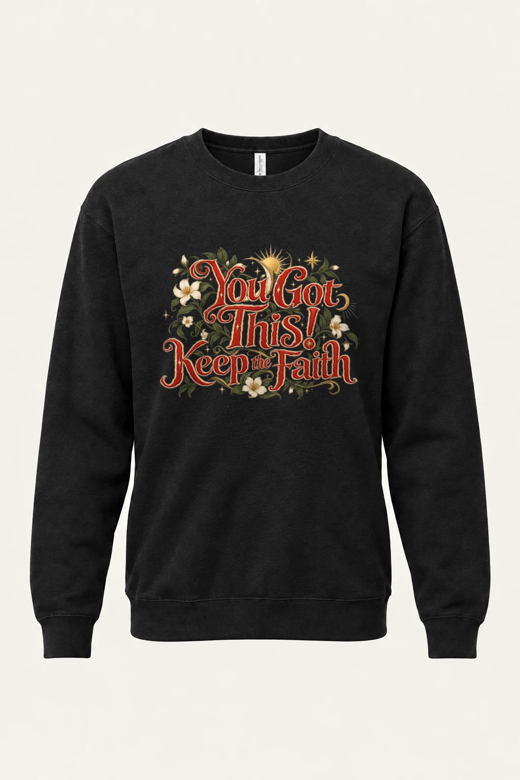 "Keep The Faith" Heavy Blend Unisex Crewneck Sweatshirt | Gildan 18000
