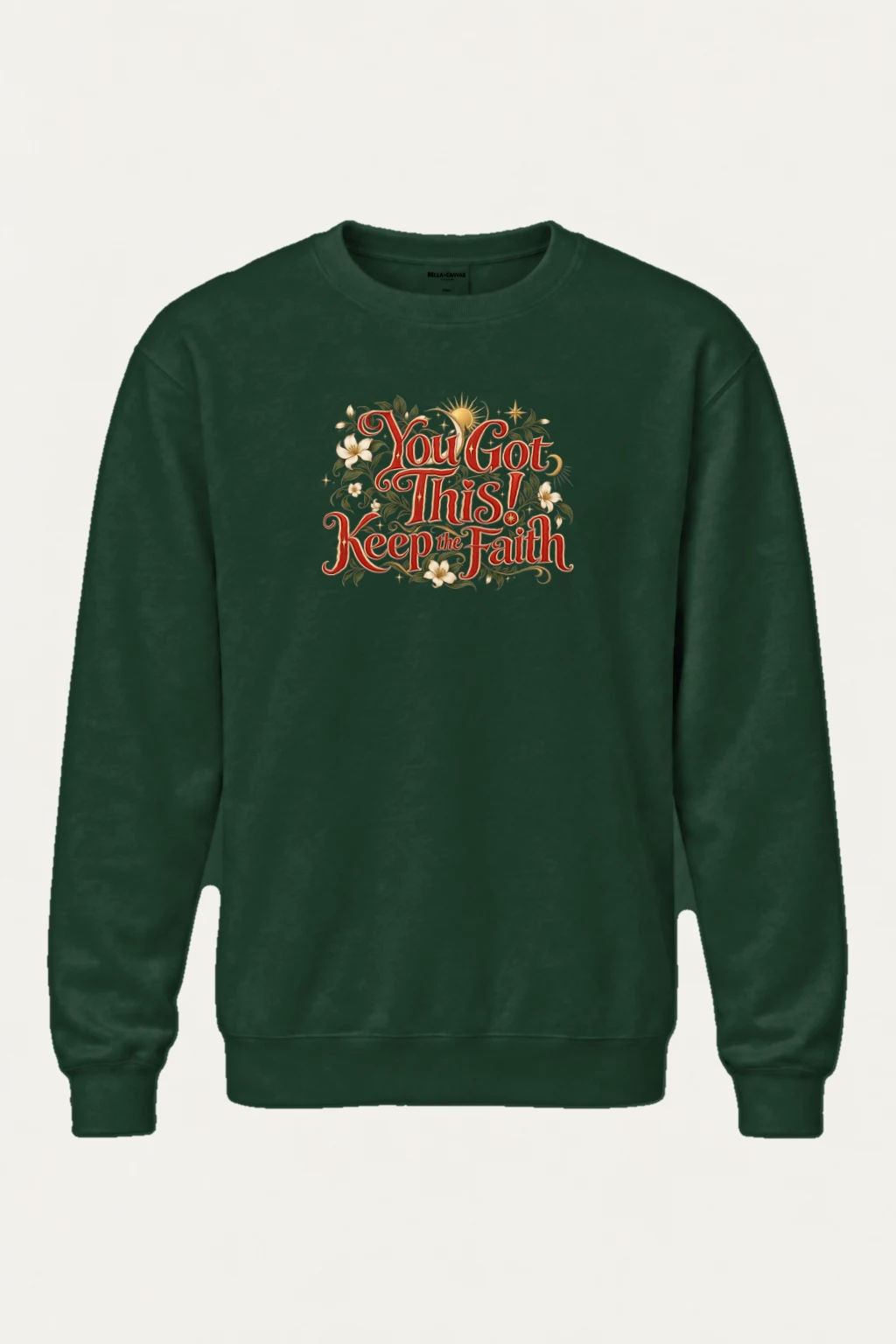 "Keep The Faith" Heavy Blend Unisex Crewneck Sweatshirt | Gildan 18000