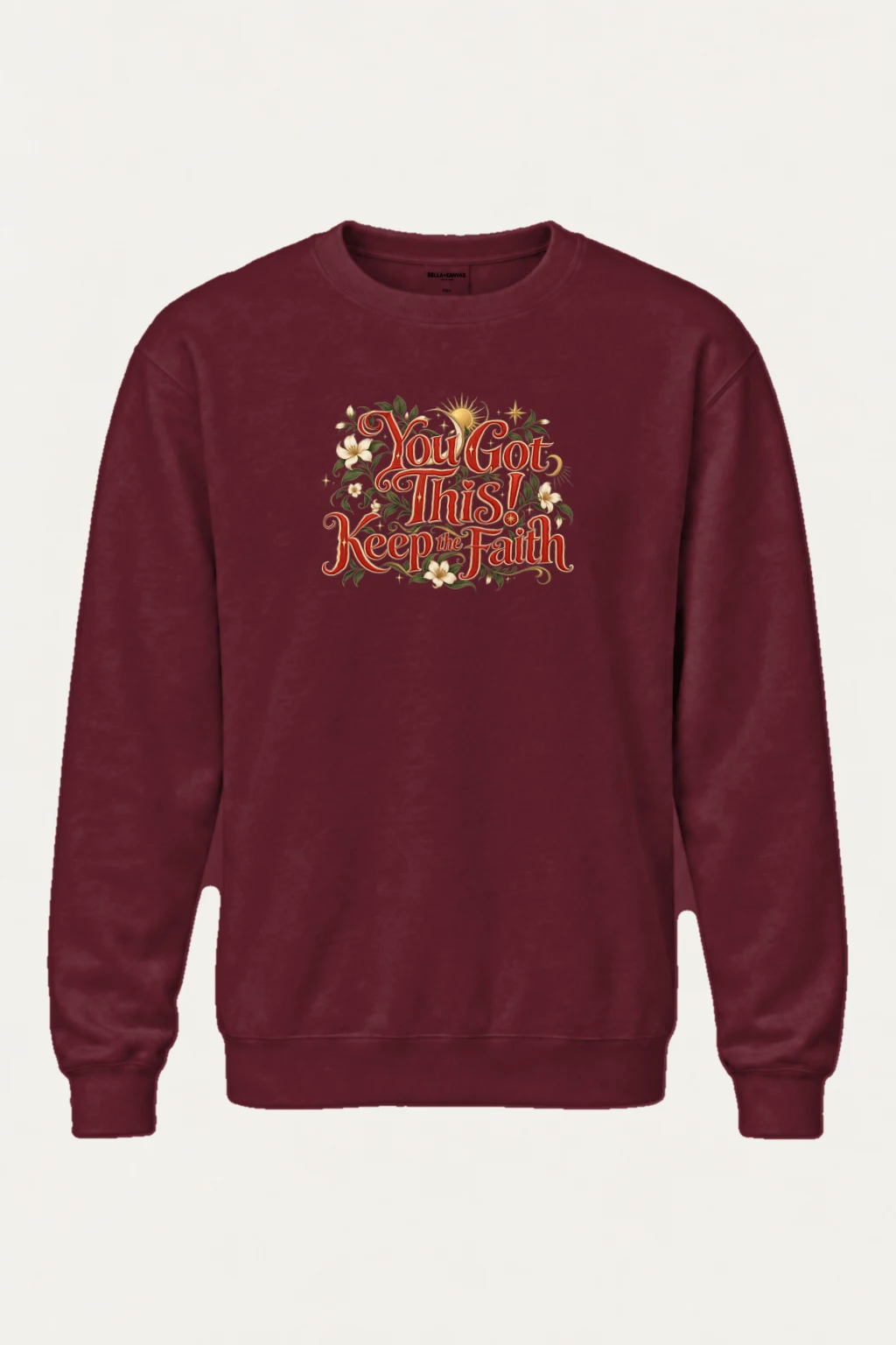 "Keep The Faith" Heavy Blend Unisex Crewneck Sweatshirt | Gildan 18000