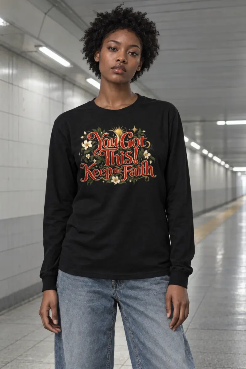 "Keep The Faith" Unisex Longsleeve T-shirt | Gildan 2400