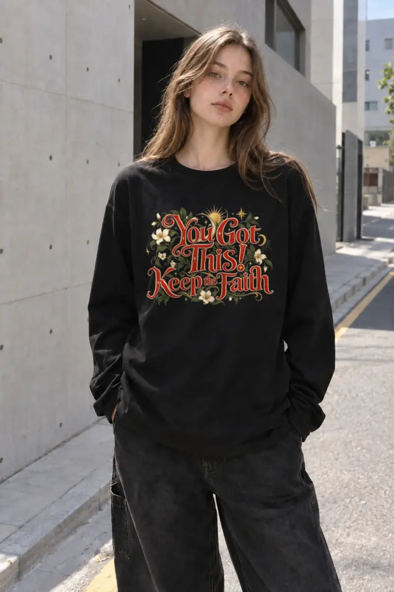 "Keep The Faith" Unisex Longsleeve T-shirt | Gildan 2400