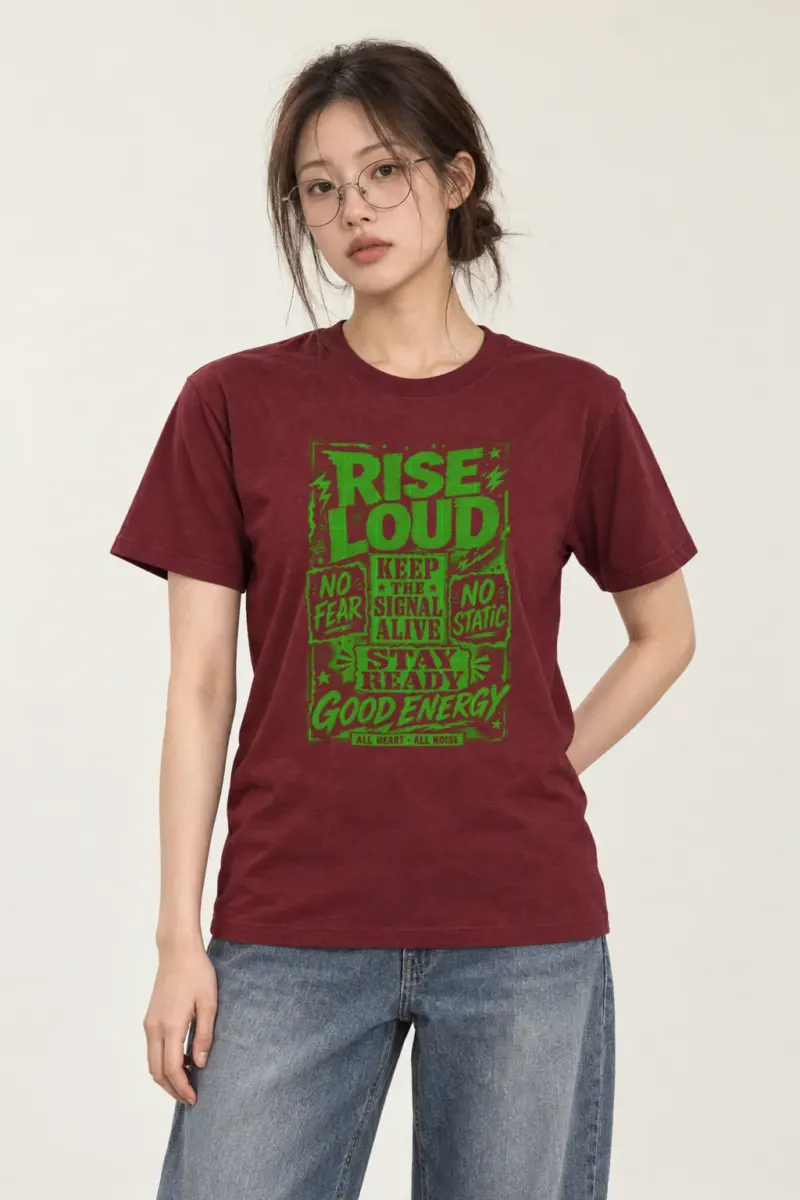 "Keep The Signal Alive" Heavyweight Unisex Crewneck T-shirt