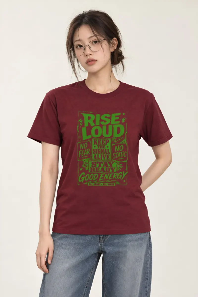 "Keep The Signal Alive" Heavyweight Unisex Crewneck T-shirt