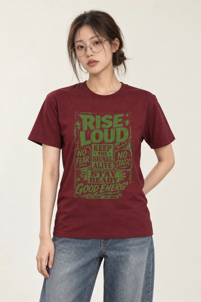 "Keep The Signal Alive" Heavyweight Unisex Crewneck T-shirt